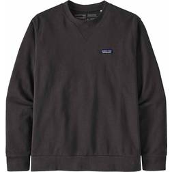 Patagonia Mens Ink Black Brand-patch Crewneck Organic-cotton Jersey T-shirt