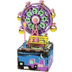 Hands Craft DIY 3D Music Box Puzzle Ferris Wheel 69pcs