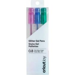 Cricut Joy Glitter Gel Pens Pink Blue Green 0.8mm 3-pack