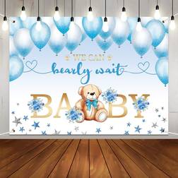 Wyze Utechzh 7x5ft baby shower bear party backdropwe can bearly wait lovely photog