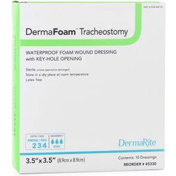 Tracheostomy Foam Wound Dressing with Key-Hole Opening