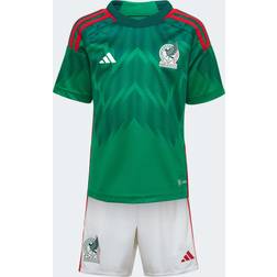 Adidas 2022-23 Mexico Home Mini Kit, 2T