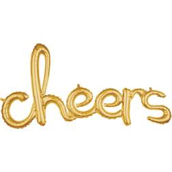 Anagram Air Balloon "Cheers" Gold CVS