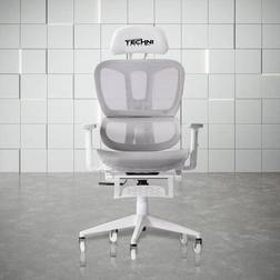 Techni Sport AIRFLEX2.0 White Mesh Gaming Chair Grey