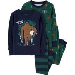 Carter's Baby Big Foot Snug Fit Cotton Pajamas 4-piece - Green