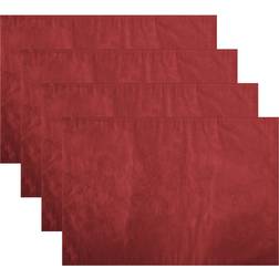 Elrene Fashions Poinsettia Jacquard Holiday Place Mat Red