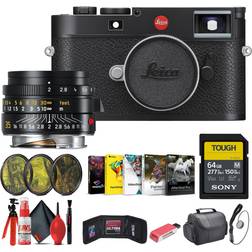 Leica M11 Rangefinder Camera Black 35mm f/2 Lens 64GB Memory Card More