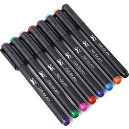 Mr. Pen 8pk felt tip fast dry, no smear, colored journaling