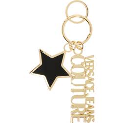 Versace Jeans Couture Couture Black & Gold Stars Keychain UNI