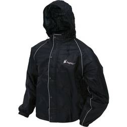 Frogg Toggs Men's Road Toad Reflective Rain Jacket Black 2XLarge