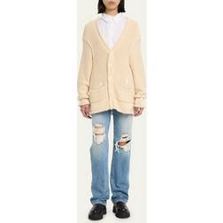 R13 Off-White Rolled Cardigan