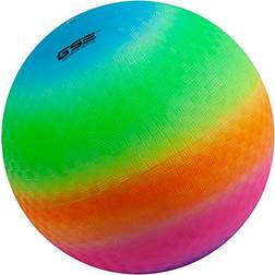 8.5-inch/10-inch Classic Inflatable Playground Balls Several Colors Available Rainbow Ball, 8.5-Inch