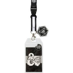 & Dragons Metal Lanyard With Charm Card Holder