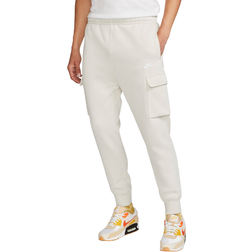 Nike Men's Sportswear Club Fleece Cargo Pants - Light Bone/White