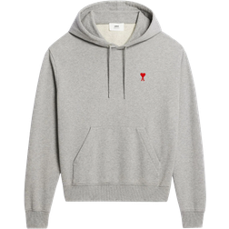 AMI Classic Fit Ami De Coeur Hoodie - Heather Grey