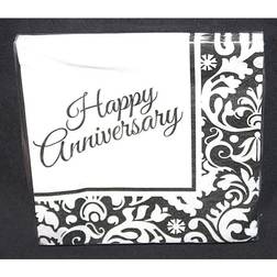 Unique Party Paper Napkins Happy Anniversary 16-pack