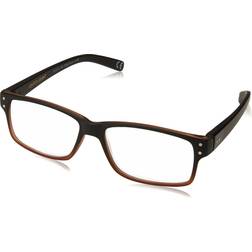 Foster Grant Thomson Reading Glasses, Brown/Transparent, mm