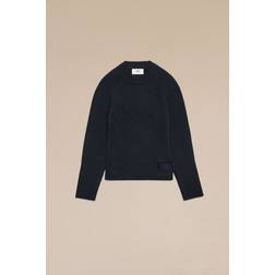 Ami Paris Ribbed Cotton and Wool-Blend Jumper