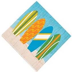 Fun Express Surf's up beverage napkins party supplies 16 pieces