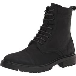 Calvin Klein Men's Lorenzo Ankle Boot, Black Leather