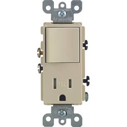 Leviton 15A Ivory Combination Decora Switch & Receptacle/Outlet