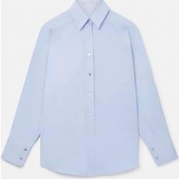 Stella McCartney Puffed-sleeve cotton shirt blue