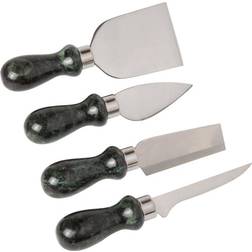 Creative Home Natural Green Marble Set of 4 Pieces Multipurpose Cutter Cheese Knife