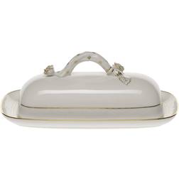 Golden Edge Butter Dish