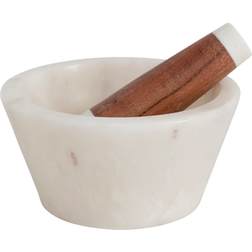 Storied Home Co-Op Marble Acacia Wood Wood/Marble Pestle & Mortar