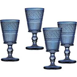 Godinger Claro Blue Goblet Wine Glass