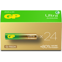GP Batteries Ultra Alkaline Battery, Size AAA, LR03, 1.5V, 24-pack