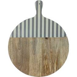 Melrose International 18 Natural Mango Wood Stripe Chopping Board