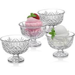 Godinger Silver Co Dublin Crystal Ice Cream Dessert Bowl