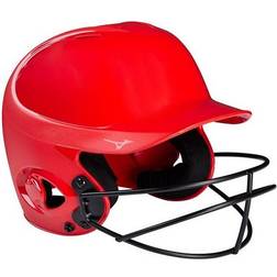Mizuno Adult MVP Softball Batting Helmet, Small/Medium, Red