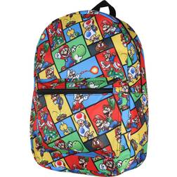 BioWorld Super Mario Backpack Multi Character Video Game School Laptop Travel Backpack