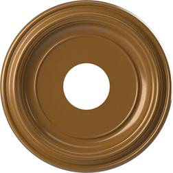 Ekena Millwork Traditional Thermoformed Medallion Universal Aged Metallic Vintage Gold