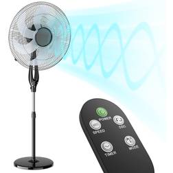 Oscillating Pedestal Fan with Control 12H Timer
