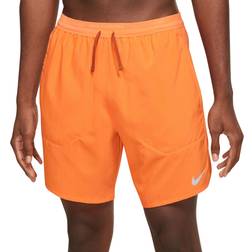 Nike Men's Dri-FIT Stride 2-in-1 7” Shorts, Large, Bright Mandarin