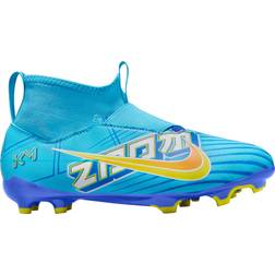 Nike Jr Mercurial Zoom Superfly 9 Academy KM FG/MG - Baltic Blue/White