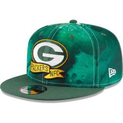 New Era Men's Green Bay Packers 2022 Sideline 9FIFTY Ink Dye Snapback Hat