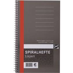 Emo Spiralhefte 10,5x17cm 70g 50bl Linjert