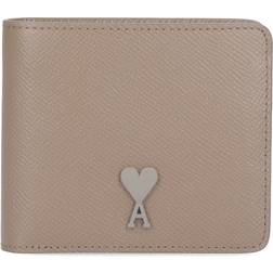 Ami Paris Bi-Fold Wallet "De Coeur" - Taupe U