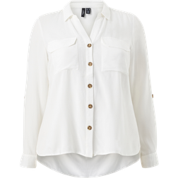 Vero Moda Regular Fit Shirt Collar Curve Sleeves With Fold-up Shirt