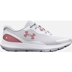 Under Armour womens surge trainers white/pink