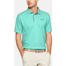 Under Armour Men's Tech Golf Polo, Medium, Neo Turquoise/Pitch Gray