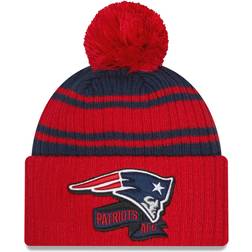 New Era Men's England Patriots Blue Sideline Sport Knit Beanie