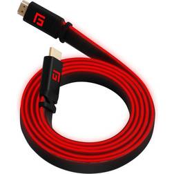 Floating Grip Floating Grip 3M HIGH-SPEED LED HDMI CABLE V2.1 - RED