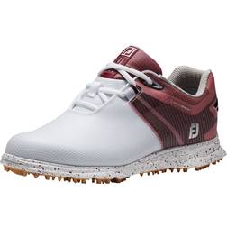 FootJoy Women's ProSL Sport Golf Shoe, White/Black/Burgundy