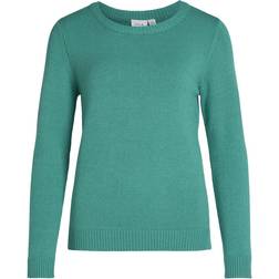 Vila Ril Round Neck Knitted Pullover - Alhambra