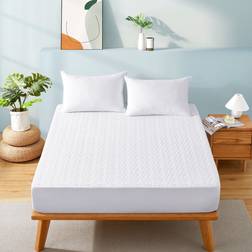 Peace Nest Ultrasonic Quilting Waterproof Protector Pad Mattress Cover White